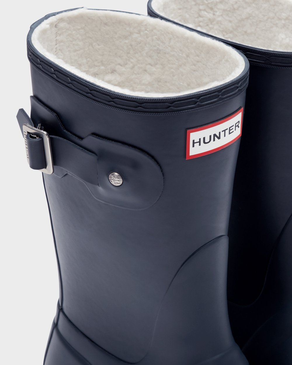 Hunter Korte Gummistøvler Marineblå - Dame Original Insulated - Norge EKWRDN-573